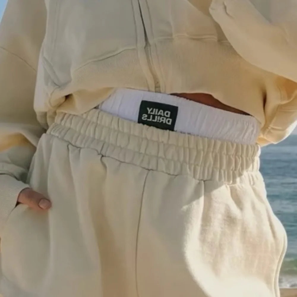 Daily Drills Cream Relaxed Track Pants - Picture 2 of 6